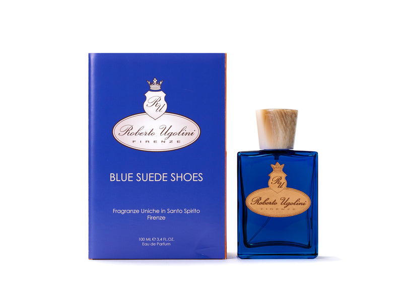 blue suede shoes box